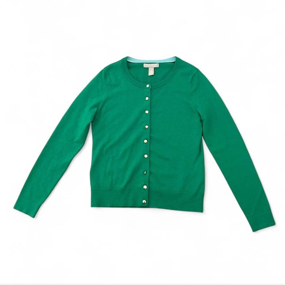 Banana Republic Emerald Button-Up Sweater